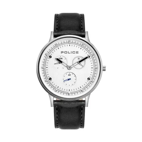 Mens Bracelet Watch Multifunction Silver Black Berkeley Pl.15968Js/01 - Police - Modalova