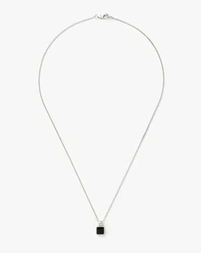 Mens Lucy Williams Square Black Onyx Pendant Necklace - Missoma - Modalova
