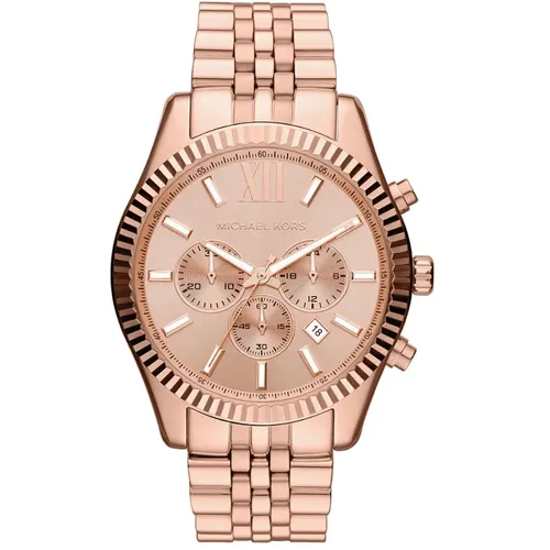 Lexington MK8319 Chronograph Men's Watch Rose Gold 45 mm - Size One Size - Michael Kors - Modalova