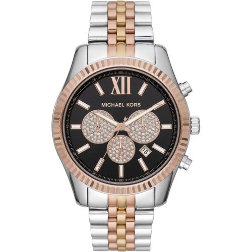 MK8714 Tri Tone Chronograph Men's Watch - Size One Size - Michael Kors - Modalova