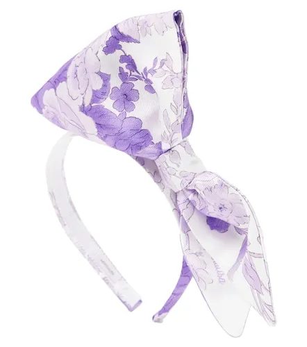 Floral bow-detail headband - Monnalisa - Modalova
