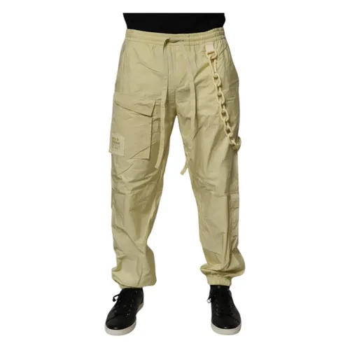 Nylon Cargo Chain Jogger Pants - Dolce & Gabbana - Modalova