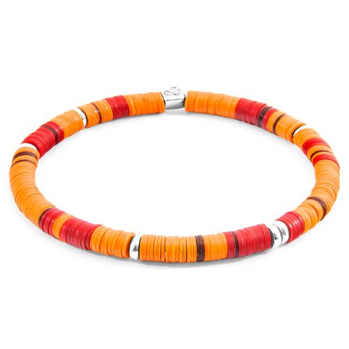Malawi Silver and Vinyl Disc Bracelet - ANCHOR & CREW - Modalova