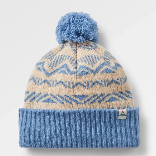 Beige / Blue Unisex Nurture Bobble Beanie - Passenger - Modalova