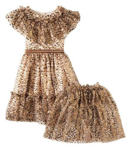 Sequined tulle cape and dress set - Patachou - Modalova