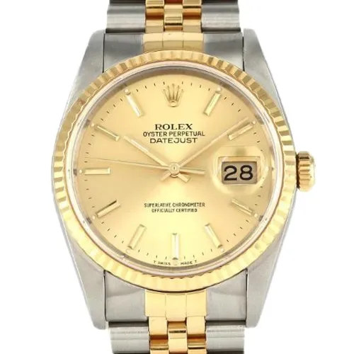 Pre-owned Datejust 16233 Stainless Steel x Yellow Gold Automatic - Rolex Vintage - Modalova