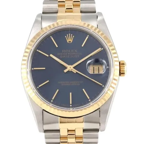 Pre-owned Datejust Stainless Steel x Yellow Gold Automatic - Rolex Vintage - Modalova