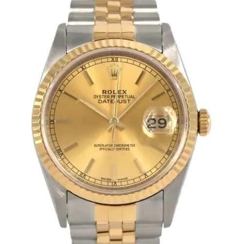 Pre-owned Datejust Stainless Steel Yellow Gold - Rolex Vintage - Modalova