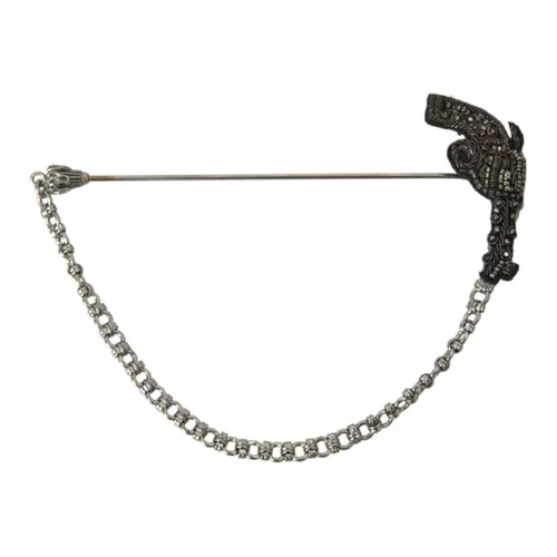 Revolver Gun Men Brooch Lapel Pin - Dolce & Gabbana - Modalova