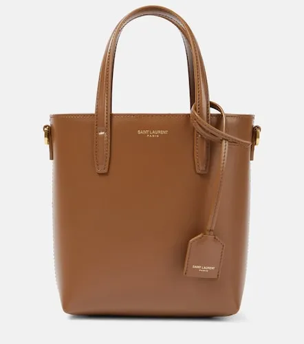 Toy Shopping Mini leather tote bag - Saint Laurent - Modalova