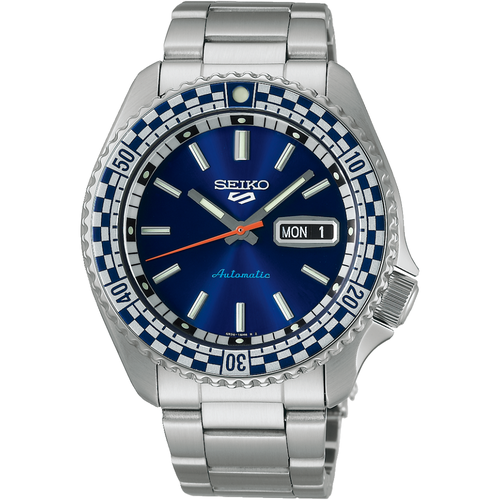 Sports SRPK65K1 Blue Checker Flag Automatic Men's Watch - Size One Size - Seiko - Modalova