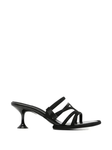 Suede Leather Heel Sandals - SERGIO ROSSI - Modalova