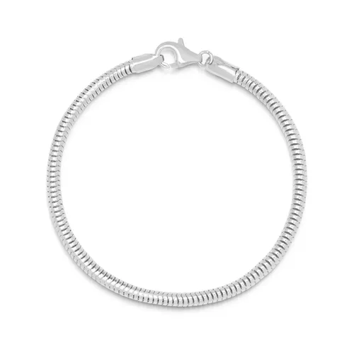 Silver Round Chain Bracelet - Nialaya - Modalova