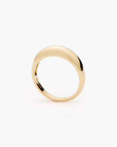 Solid Gold Classic Dome Ring | 14ct Solid Gold - Missoma - Modalova