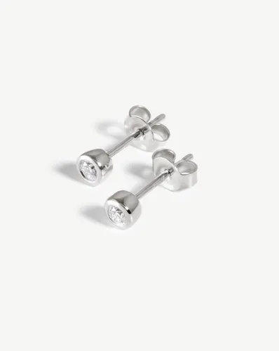 Solid Gold Classic Solitaire Stud Earrings - Missoma - Modalova