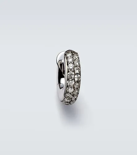 Macro Hoop Mini 18kt white gold single earring with diamonds - Spinelli Kilcollin - Modalova