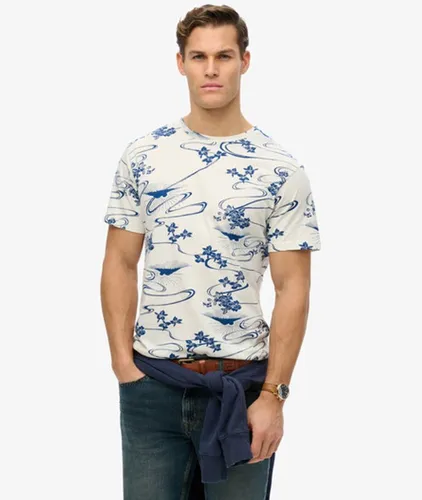 Men's Classic Essential Printed T-shirt / Moon Mountain - Size: XL - Superdry - Modalova