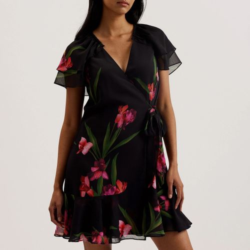 Fasnia Angel Sleeve Wrap Mini Dress - Size 8 - Ted Baker - Modalova