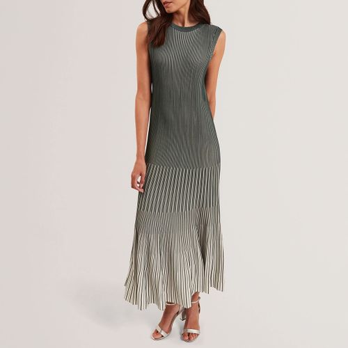 Dilylaa Textured Stripe Knit Midi Dress - Size 10 - Ted Baker - Modalova