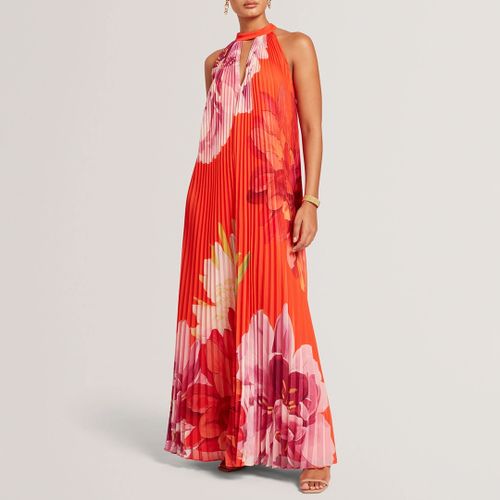 Materva Halter Pleat Maxi Dress - Size 6 - Ted Baker - Modalova