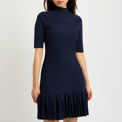 Pleated Hem Bodycon Knit Mini Dress - Size 8 - Ted Baker - Modalova