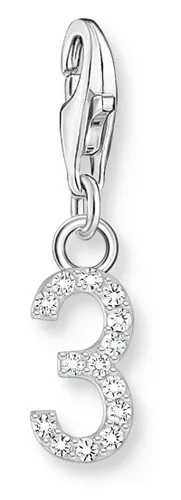 Silver Charm Pendant Number 3 With Jewellery - Thomas Sabo - Modalova