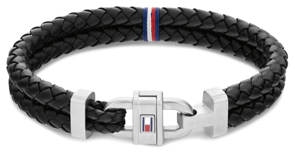 Carabiner Black Braided Jewellery - Tommy Hilfiger - Modalova