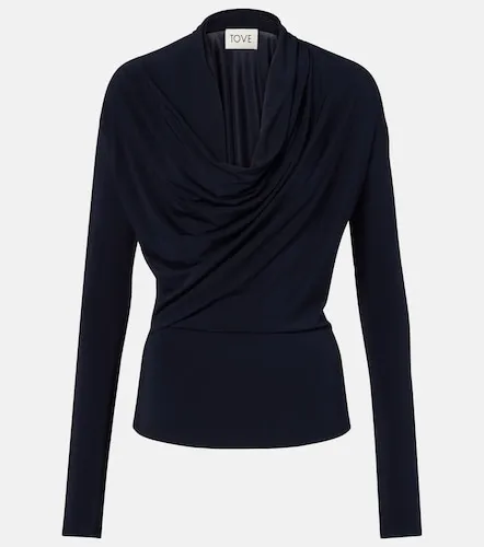 Tove Fina draped jersey top - Tove - Modalova