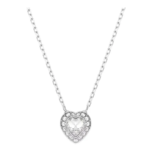 Unisex Ariana Grande x Necklace with Pendant Mixed Cuts Heart White Rhodium Plated 5720852 - Swarovski - Modalova