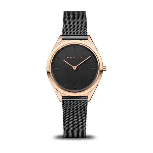 Unisex Watch Ultra Slim 31 mm Sapphire Glass Slim Design Bracelet Milanese 17031-166 - Bering - Modalova