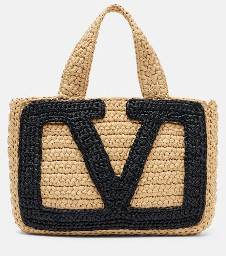 Viva Superstar Small raffia tote bag - Valentino Garavani - Modalova