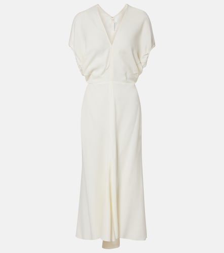 Edith crepe satin midi dress - Victoria Beckham - Modalova
