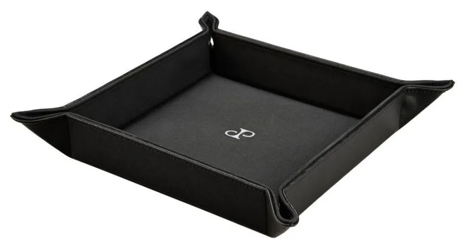 Philipp Snap Valet Tray - Black Leather Jewellery - WOLF - Modalova